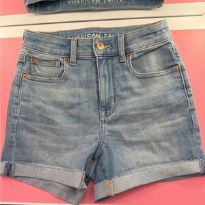 American Eagle Outfitters Light Blue Jean Shorts size 0 or 25W lightly used.